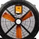 Ventilador m�vel 1 metro Brushless com rod�zios - Power Flow  220V