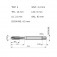 Macho m�quina a�o r�pido ponta helicoidal M4 x 0,7 mm DIN 371 - EP00M4