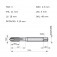 Macho m�quina a�o r�pido ponta helicoidal M3 x 0,5 mm - E556M3