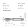 Macho m�quina a�o r�pido ponta helicoidal M4 x 0,7 mm - E556M4