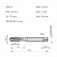 Macho m�quina a�o r�pido ponta helicoidal M5 x 0,8 mm - E556M5