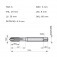 Macho m�quina a�o r�pido ponta helicoidal M6 x 1 mm - E556M6