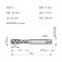 Macho m�quina a�o r�pido canal helicoidal M5 x 0,8 mm E557M5