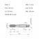 Jogo de macho manual a�o r�pido M6 x 1 mm com 3 pe�as - E559M6NO8