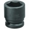 Soquete sextavado de impacto 34 mm com encaixe de 3/4