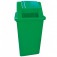 Cesto coletor de lixo 60L tampa basculante Sem adesivo - CV61VD