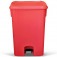 Cesto coletor de lixo com pedal 100L com rodas - CP11VM