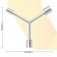 Chave 3 pontas soquetes ninja 12 x 14 x 17mm - BOM-1225
