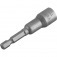 Soquete magn�tico sextavado 65 x 11 mm encaixe 1/4