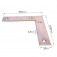Placa angular de jun��o para madeira 20 x 100 mm - 660-310