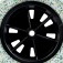 Roda completa com pneu maci�o 8 x 3/4