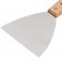 Esp�tula a�o inox 120 mm com cabo de madeira