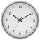 Rel�gio de parede 30 cm com borda prata - YR12PA