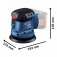 Lixadeira roto orbital a bateria 18V Brushless Sem bateria - GEX 185-LI