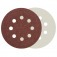 Disco de lixa com pluma 125 mm 8 furos gr�o 80 com 10 pe�as - 08.019