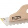 Desempenadeira de a�o dentada 120 x 480 mm cabo de madeira
