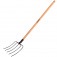 Forcado reto de arame 5 dentes cabo de madeira 120 cm - 77144554