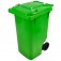 Cesto de lixo gari 240L com rodas de 200 mm sem pedal - C240VD