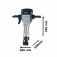Martelo demolidor 2.000 watts 62 joules encaixe hexagonal de 28 mm - GSH27VC  220V
