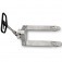 Transpalete hidr�ulico a�o inox 2.500 kg 680 mm com rodas duplas de nylon - TM2500IC