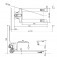 Transpalete hidr�ulico a�o inox 2.500 kg 680 mm com rodas duplas de nylon - TM2500IC