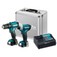 Combo Furadeira Parafusadeira + Parafusadeira de Impacto a bateria 12V com maleta - CLX228SAX  110V/220V
