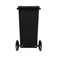 Carrinho coletor de lixo 120 litros sem pedal - 13746