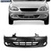 Para-choque Corsa Hatch/Pickup 1999 a 2002 dianteiro preto texturizado com farol - 1733