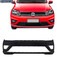 Para-choque Gol Track G7 2017 a 2020 dianteiro preto liso com furo lateral - 6635