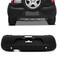 Para-choque Crossfox 2008 a 2010 traseiro preto texturizado - 6436