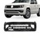 Para-choque Amarok 2017 a 2022 dianteiro preto liso com grade central - 6510