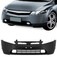 Para-choque Civic 2006 a 2008 dianteiro preto com ressalto de placa com farol - 8050