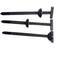 Abra�adeira de nylon cabe�a redonda 15 mm x 9,5 cm 100 pe�as preta