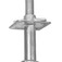 Suporte U ajust�vel galvanizado para vigas H20 e met�licas - 71001012