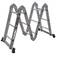Escada multifuncional de alum�nio 3 x 4 com 12 degraus 11 em 1 - ESC0265RO
