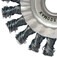 Escova de a�o inox circular torcida 114,3 x 12,7 mm com furo