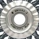 Escova de a�o inox circular torcida 114,3 x 12,7 mm com furo