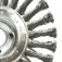 Escova de a�o latonado circular ondulada 152,4 x 19 mm com furo