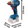 Parafusadeira chave de impacto a bateria 18V Brushless com 2 baterias - GDX 18V-285  110V/220V