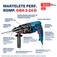 Combo Martelete Perfurador Rompedor 820W 2,7J GBH 2-24D + Esmerilhadeira angular 4.1/2